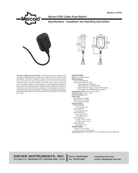 Thumbnail of document Manual - CFS2 Cable Float Switch